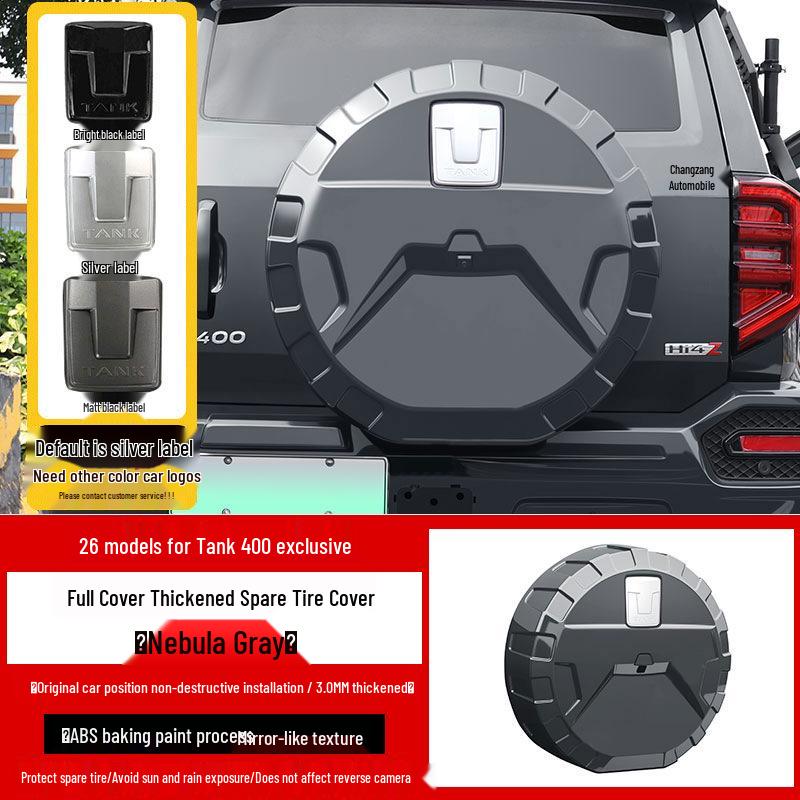 Tank 400 Hi4T/Hi4Z Spare Tire Cover: Original Mecha Style Peeking Design