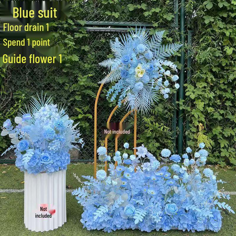 Künstliche Blumendekorationen für den Hochzeitsgang & die Bühne
