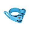 Bike Seats Post Clamp Corrosion Resistant Durable Aluminum Alloy Seats Tube Clip for BicycleBlue