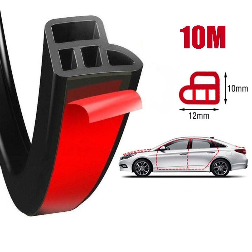 Durable 5/10M Car Door Seal Strips 2 Layer Rubber Car Silent Sealing Strip Heat Insulation Dustproof Car Door Seal Automobiles