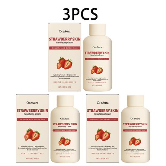 OceAura Strawberry Body Cream Strawberry Fragrance Moisturizes Dry Skin, Softens Roughness, Moisturizes and moisturizes Body Skin Cream 118g