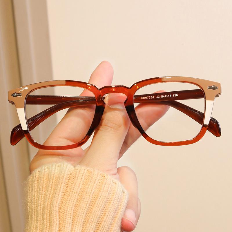 New Black Square Computer Glasses Frame Women Men Anti Blue Light Rectangle Eyewear Blocking Optical Spectacle Eyeglasses