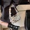 New Fashion Niche Design Sequined Pillow Bag Portable Shoulder Trendy Women's Bag