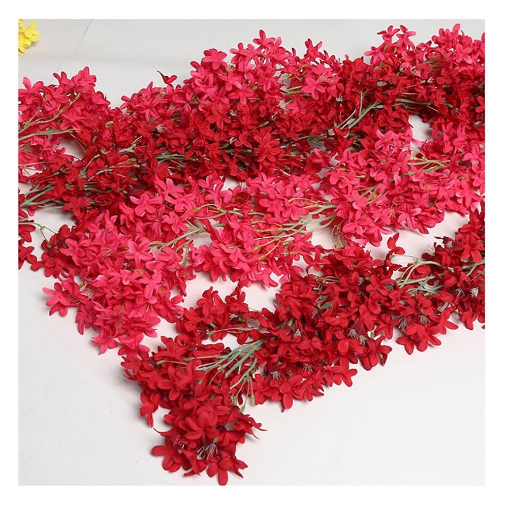 Multicolor Lilac Artificial Flower Flower Wreath DIY Simulation Flower Vine Photo Props Ornament Faux Flower Party Supplies