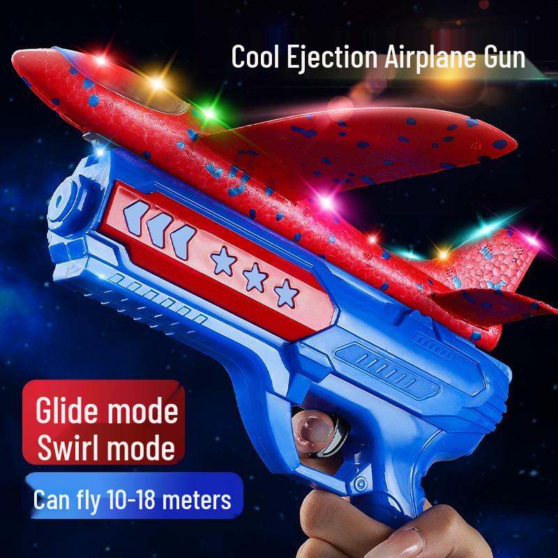 Popular Internet Star Catapult Airplane Toy - Foam Light Launcher for Boys and Girls