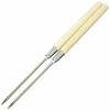 Hoshizo Manufacturing Wooden Handle Serving Chopsticks, Mini, 11cm, Stainless Steel, Japan, BML04