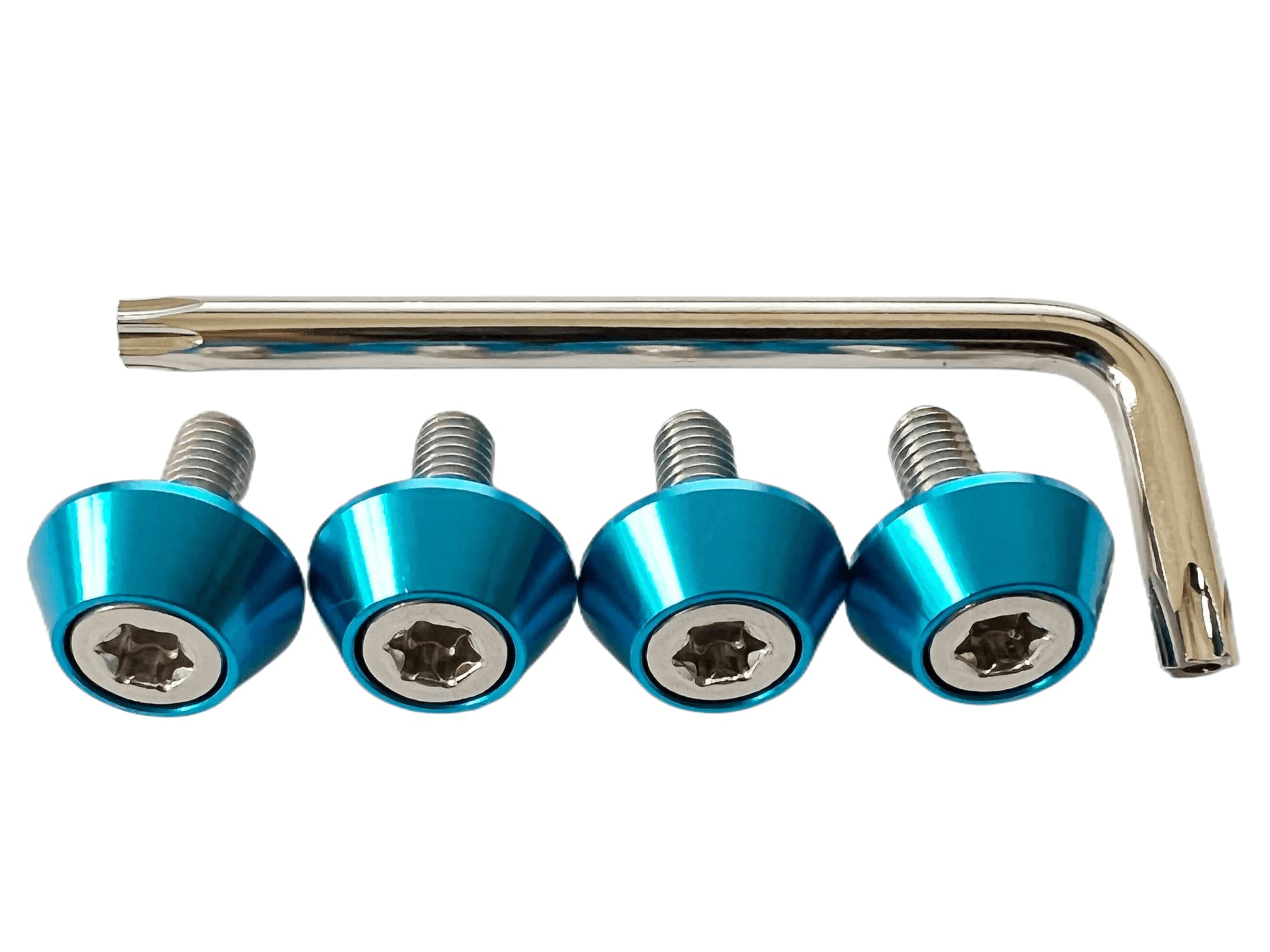 

Kuroobaa Болт для номерного знака автомобиля Рамка номерного знака Противоугонный винт M6 (Голубое небо) M6 синий