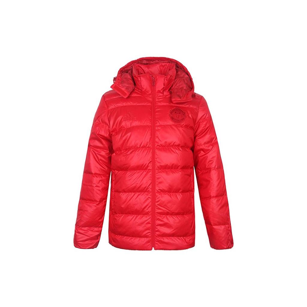 Adidas MUFC Down Jacket Men's Red BR8847