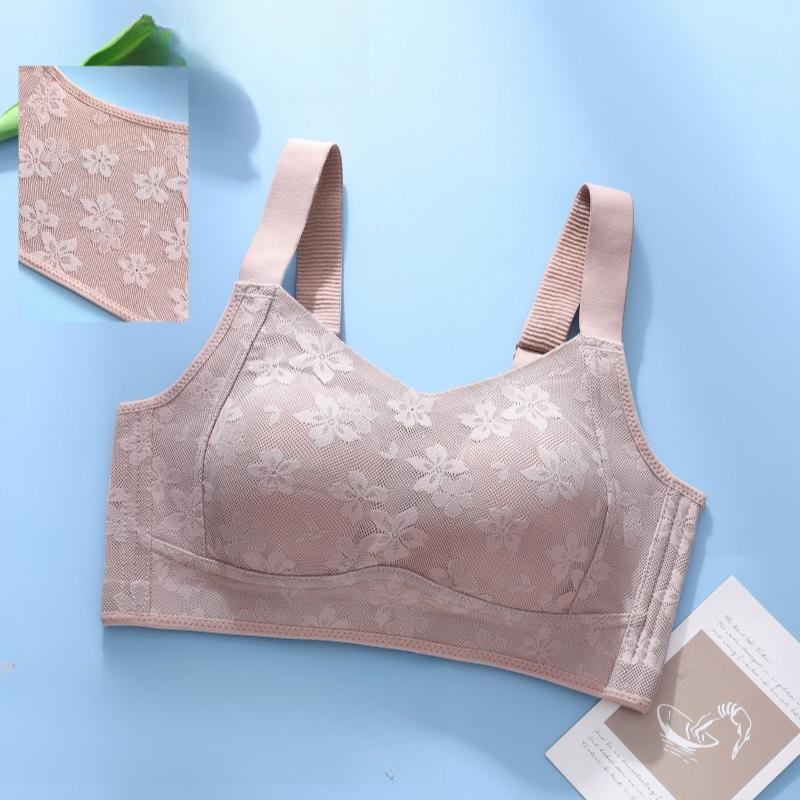 Underwear Full Cup Thin Bra Women's Gathering Bra Anti Sagging Bra and Complementary Breast Bra