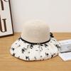 Spring and Summer Versatile Printed Sunshade Bucket Hat Casual Face Small Hat Women's Outdoor Travel Sunscreen Basin Hat Sun Hat