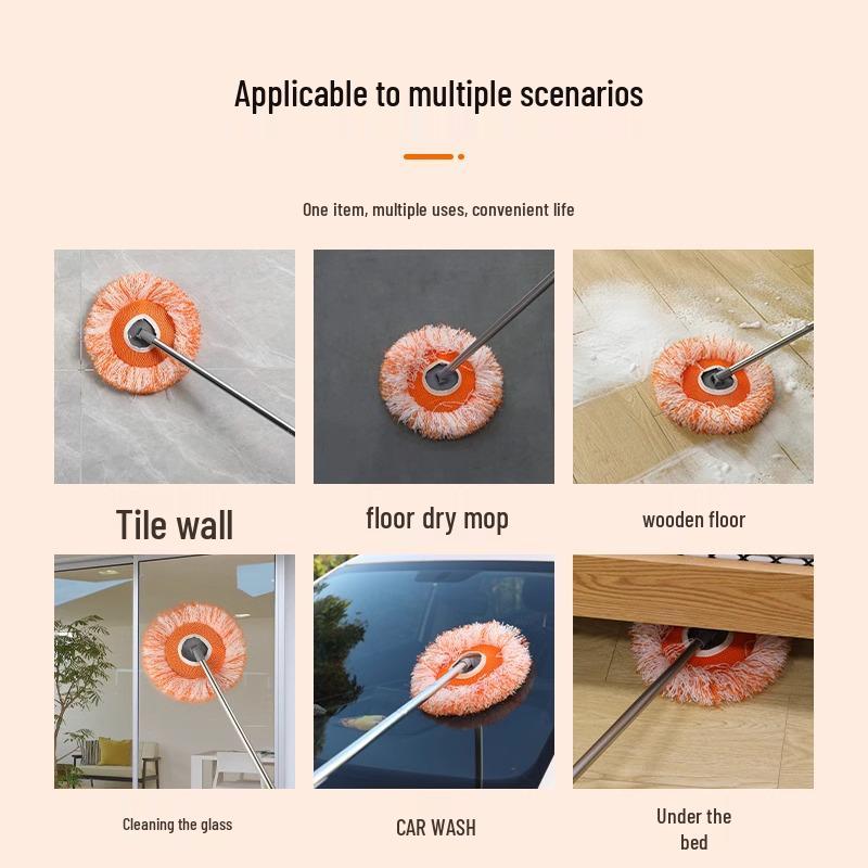 Telescopic Sunflower Mop for Ceiling, Wall, and Sunroom Roof Cleaning