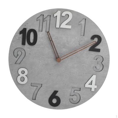 Clock 12 Inch Hanging Wall Minimalist Decor Creative Decorative Silent