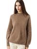 Brushed Wool Semi-High Neck Sweater for Women - Soft, Skin-friendly, Warm & Versatile Base Layer for Autumn/Winter.