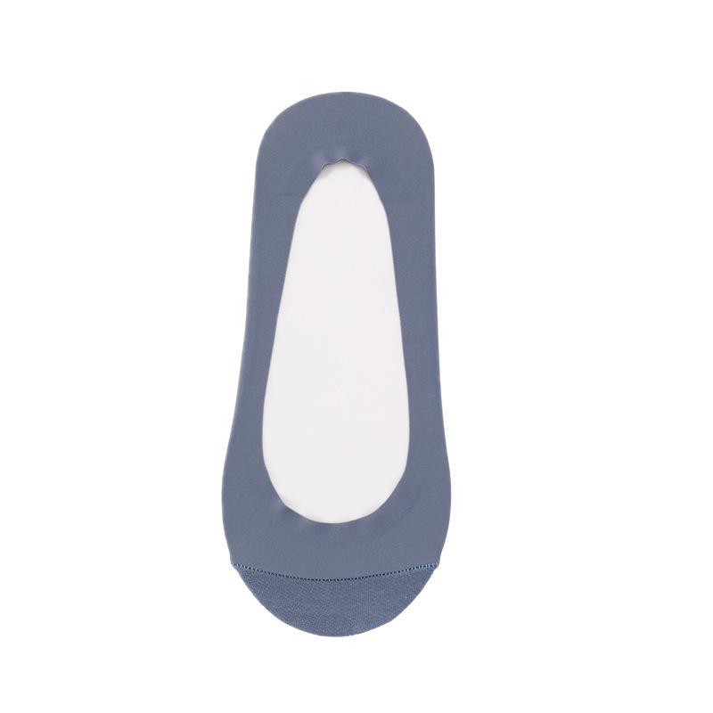 Women's Non-Slip Ice Silk Low-Cut Invisible Socks for High Heels - Summer Thin Boat Style
