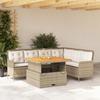 VidaXL Garden Furniture Set with Cushions 2 Pcs Beige Braided Resin, Outdoor Sofa Set, Garden Lounge, Set 3262086