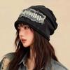 Spring Summer Hats For Women Beanie Vintage Embroidery Punk Baggy Cap Fashion Accessories Headwrap