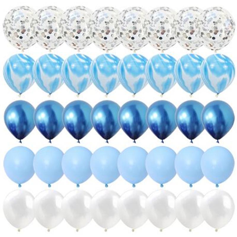 40Pcs Confetti Balloons Wedding Decoration Matte Globos New Year Birthday Party Decorations Baby Shower Supplies