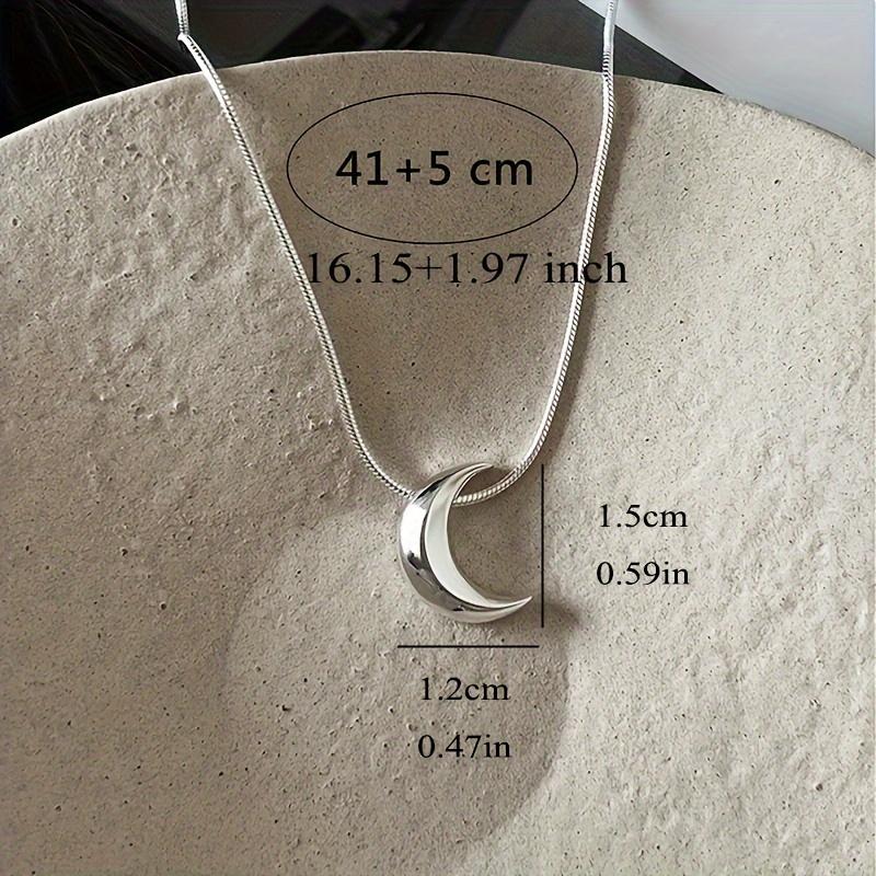 Alloy Moon Pendant Necklace Crescent Moon Choker Jewelry All Match Necklace Jewelry Accessories For Women