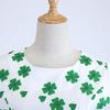 St. Patrick's Day Women's  Evening Print Party Prom Swing Bow Dress