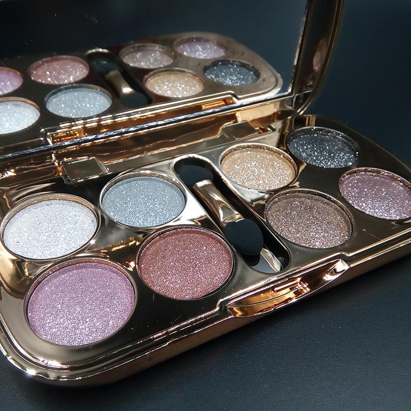 

Палетка мерцающих теней для век с аппликатором и зеркалом