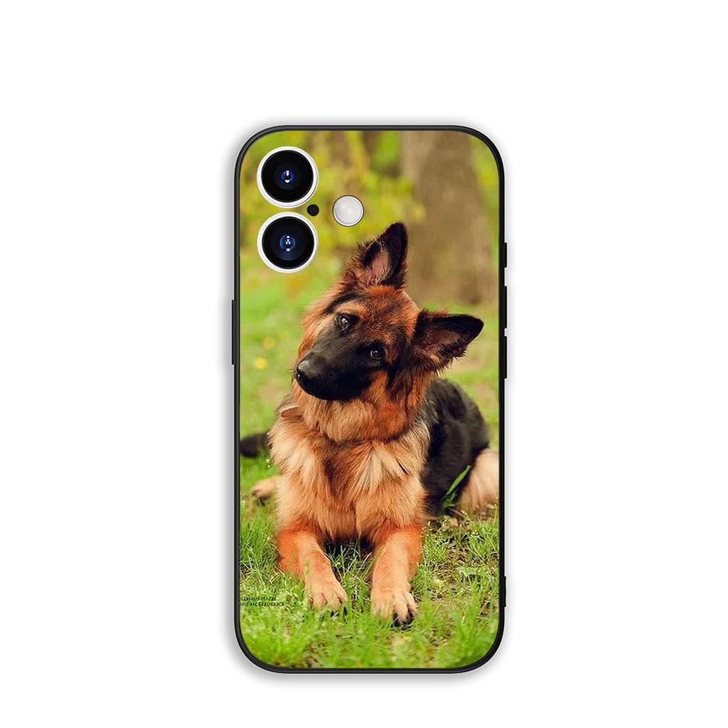 Phone Cover German Shepherd Lovely Dog Casing for Apple iPhone 16 15 14 Plus 13 12 Mini 17 Pro Max + ProMax 16E Air 15+ Case