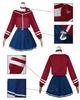 MiSide Mita Cosplay mit Heldin Cosplay Kostüm für Schule und Bühne mit [Ausgezeichnete Qualität] Perücke, Erwachsene, Festivals, Veranstaltungen, (Mita Perücke, L)