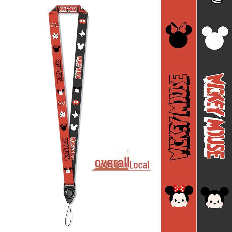 Lanyard Nero Multifunzionale Personalizzato Creativo con Porta Badge Separato per Badge Identificativi dei Dipendenti.