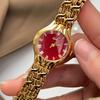 Gedi Elegant Ladies Quartz Wrist Watch Roman Numeral Dial Metal Link Bracelet Waterproof Daily Dress Watch