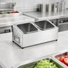 Stainless Steel Seasoning Rack RustResistant with Side Handles Countertop Ingredient