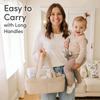 Foldable Diaper Organizer Large Capacity Nursery Tote Corduroy Bag Mommy Handbag Mom