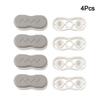 4Pcs Bidet Height-Increasing Pads Toilet Seat Risers Toilet Lid Bumpers Plastic Antislip Gasket Toilet Seat Raise The Seat Ring