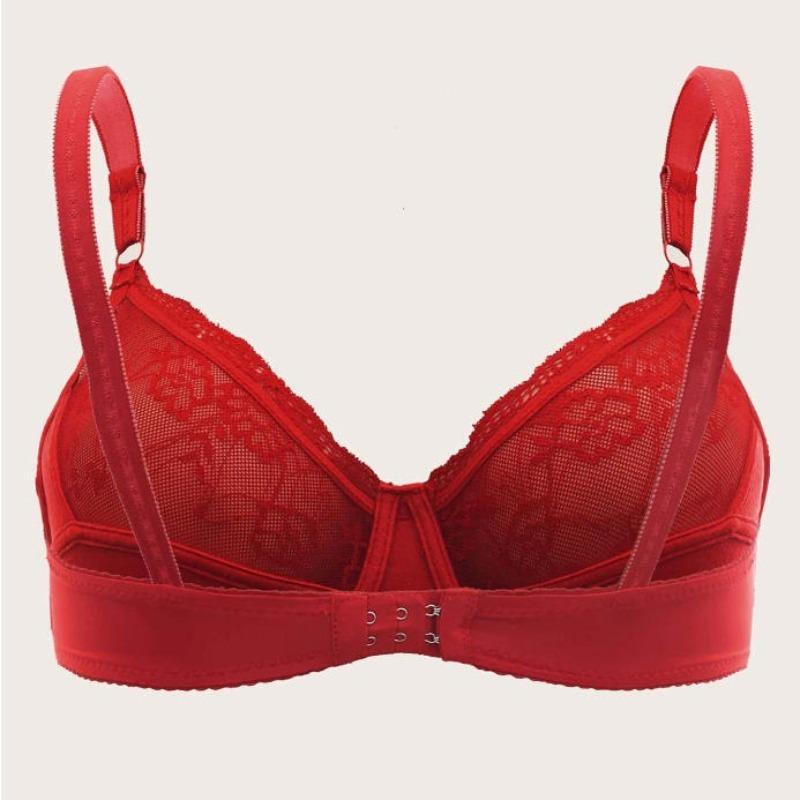 Europäischer und amerikanischer ultradünner doppelreihiger Bügel-Spitzen-BH formend Übergröße