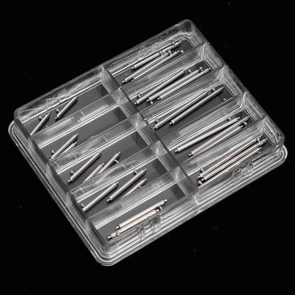 Silver Watch Strap Pins Multiple Sizes Watch Repair Tool Watchband Spring Bar Watch Repair Use