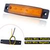 40 Pack 6 LED Trailer Marker Light, DC12-24V Clearance Side Indicator Lamp For RV Camper Truck Van Caravan Boat - Amber