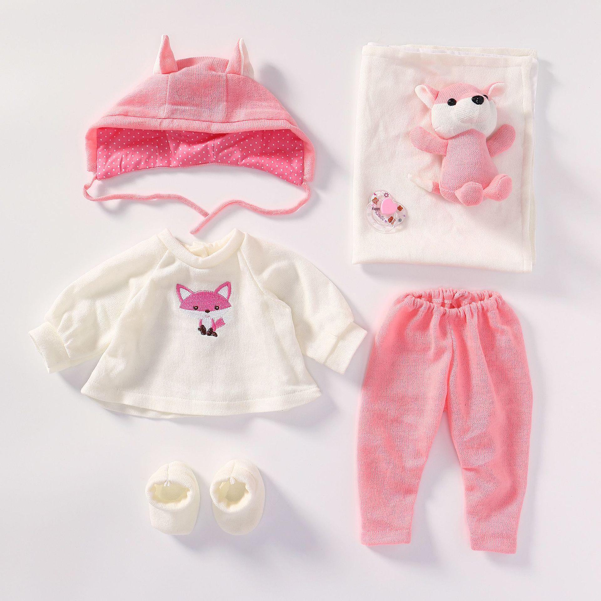 55cm Realistic Doll Clothing Set - Includes Outfit Changes 45-55cm