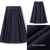 Simple High-Waisted Mid-Length Denim Skirt - 2026 Early Spring Collection, Comfortable, Loose, and Slimming Fit.