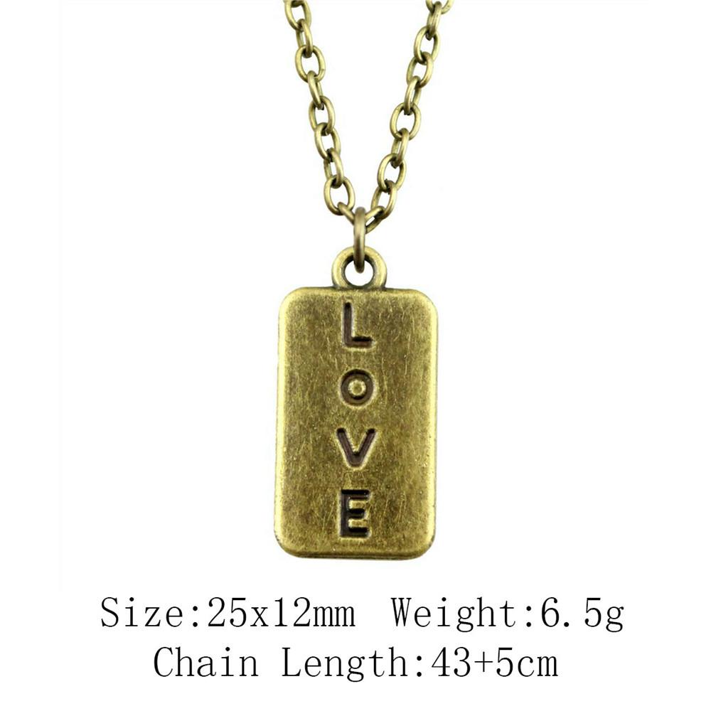 2025 Trend Chain Necklace Men Best Friendship Encouragement Tags Tarot Necklace On The Neck 43cm Chain Ornaments For Home Pendants And Necklaces