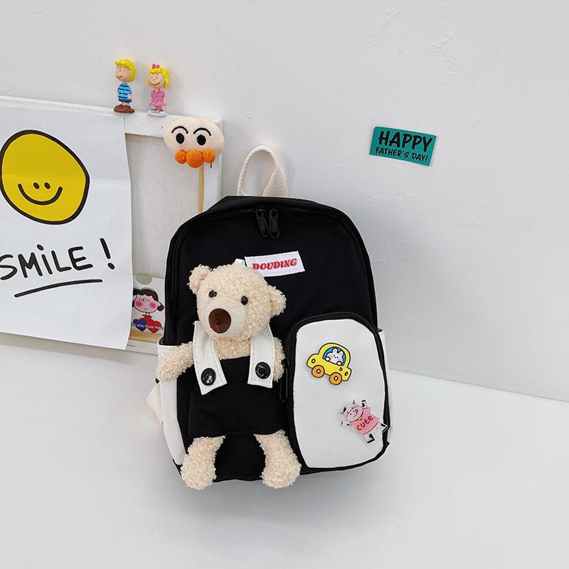 Charming Animal Design Boy's Backpack Durable Nylon Medium-sized Travel Backpack For Kids