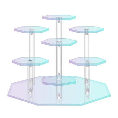 Acryl-Aufsteller transparent Desktop Blind Box Figuren Aufbewahrungsständer Parfüm Schmuck Schmuckaufbewahrungsständer