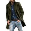 Men's European Style Wool Coat - 2023 Autumn/Winter, Thickened, Available In Multiple Colors & Sizes