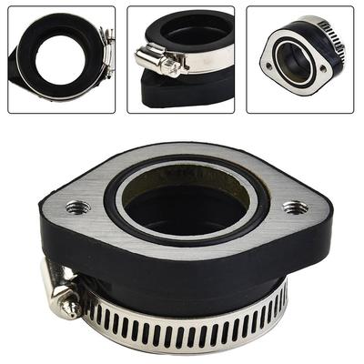 33-35mm Colector de Carburador Goma+Aluminio Negro Moto de Tierra