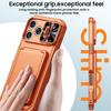 Flip Card Holder Sliding Camera Cover PC Hybrid TPU Phone Case