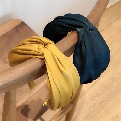 1 sztuka Modny Styl Kobiety Dziewczyny Gładka Opaska Vintage Opaska na Włosy Opaska do Włosów Kobiety Dziewczyny Koreańska Krzyżowa Satynowe Akcesoria do Włosów Nakrycie Głowy