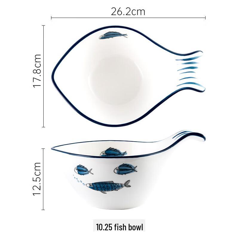 

Hand-Painted Ceramic Deep Bowl