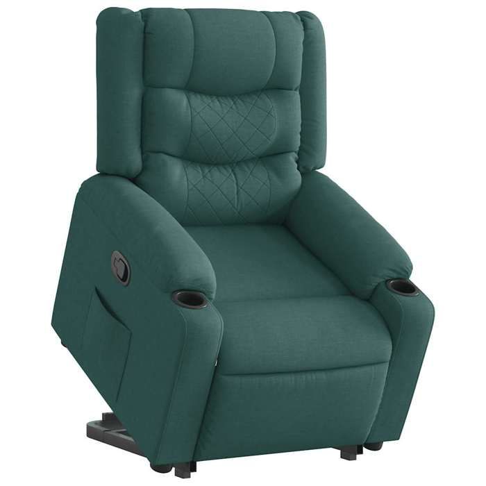 VidaXL Fauteuil inclinable vert foncé tissu 3310264