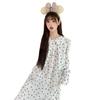 Ruth same style, autumn Korean version ins pure cotton retro small floral nightdress women's sweet lace girl long dress pajamas
