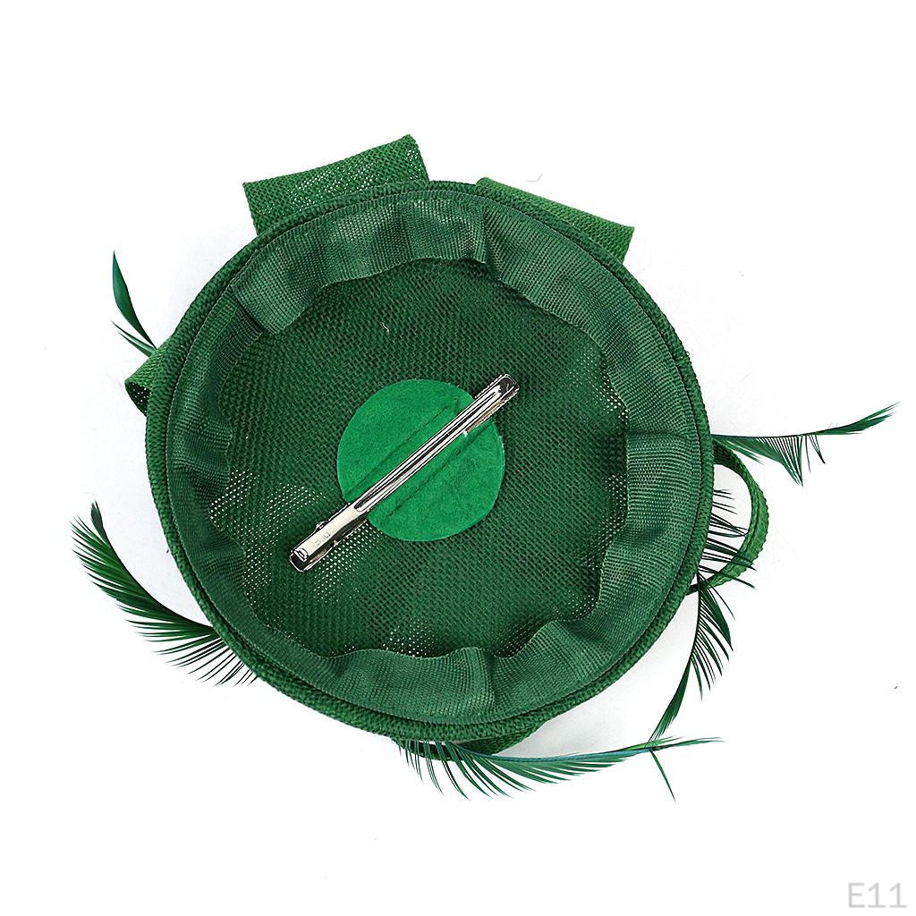 1920s Feather Fascinator Church Hair Clip Headpiece Hat