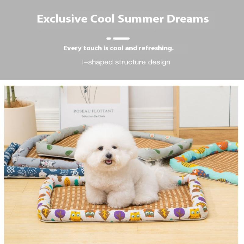 Free Pillow Pet Bed Cat Cool Summer Bed Waterproof Dog Sleeping Bed Ice Pet Mat Washable Bed For Dog
