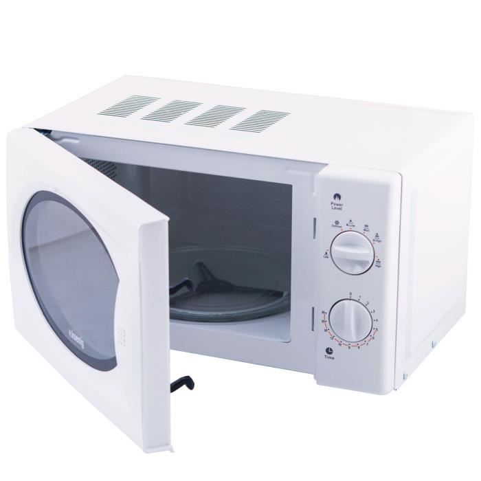 Four Micro-ondes VIO6 H.KOENIG - Blanc - 20 litres - 700W - Décongélation, Cuisson