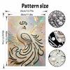 Shiny Pearl Elegant White Peacock DIY Painting Creative Bead Art Craft Household Wall Decoration Nice Present For Art Hobbyists Home Decor Items
